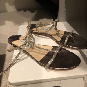 Size 39 Jimmy choo sandal in silver